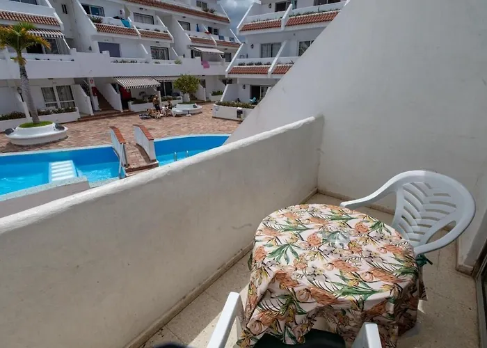Location P, Terrace With Pool View, Sunny, Quiet, Wifi * Playa de las Americas (Tenerife)
