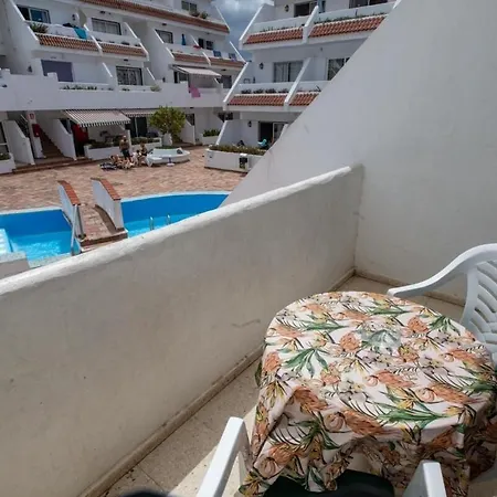 Location P, Terrace With Pool View, Sunny, Quiet, Wifi * プラヤ・デ・ラス・アメリカス